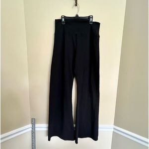 Aerie XL foldover yoga pants wide leg black